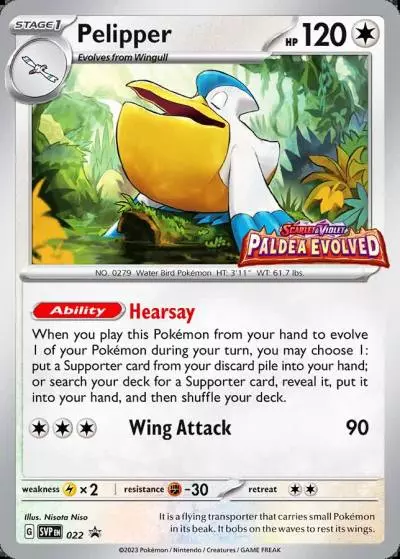 Pelipper 22/165 Scarlet & Violet Black Star Promos Pokemon card