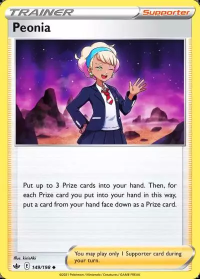 Peonia 149/198 Chilling Reign Pokemon card