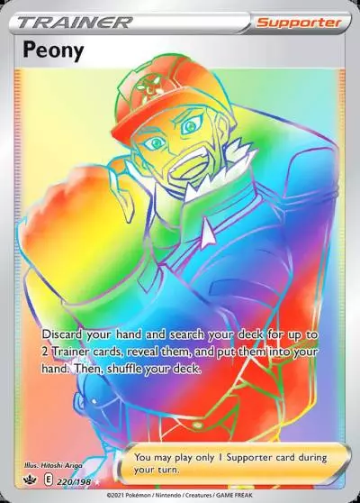 Peony 220/198 Chilling Reign Pokemon card