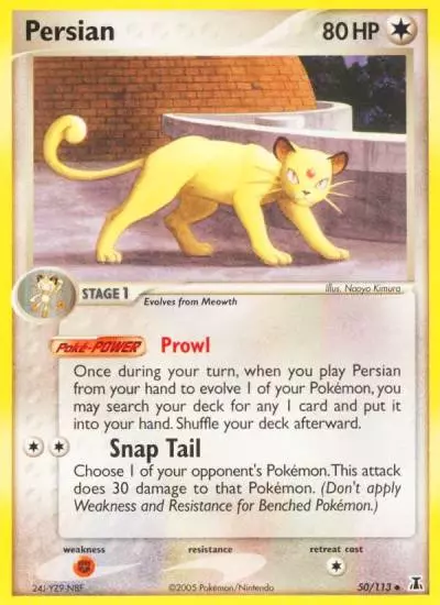 Persian 50/113 Delta Species Pokemon card
