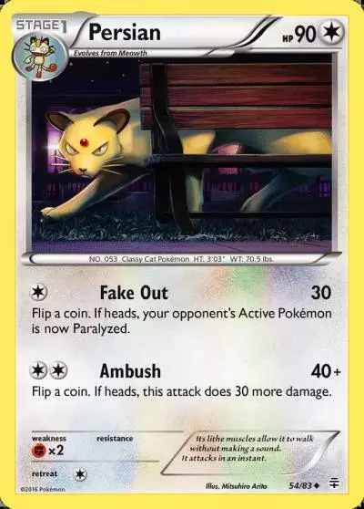Persian 54/83 Generations Pokemon card