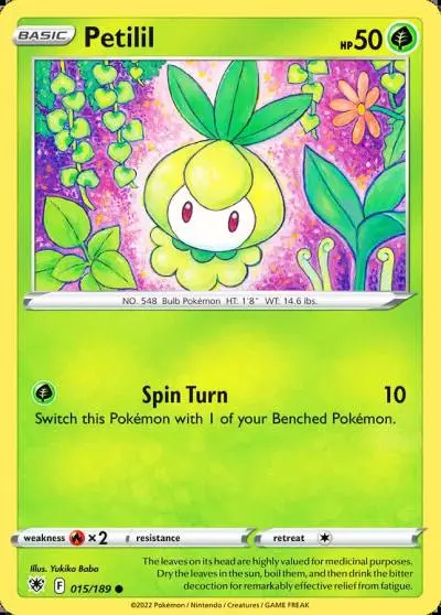 Petilil 15/189 Astral Radiance Pokemon card