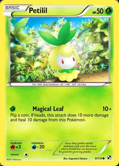 Petilil 9/114 Black & White Pokemon card