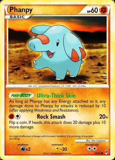 Phanpy 66/95 Call of Legends Pokemon card