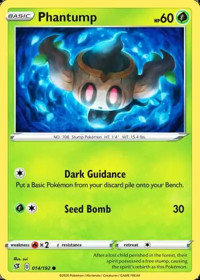 Phantump 14/192 Rebel Clash Pokemon card
