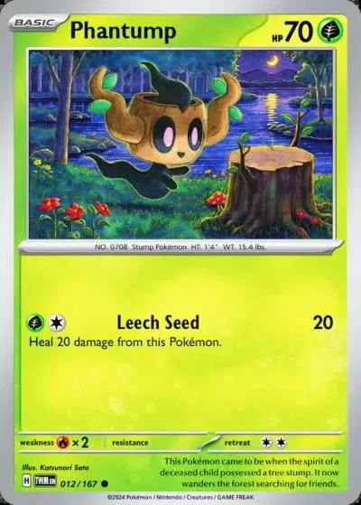Phantump 12/167 Twilight Masquerade Pokemon card