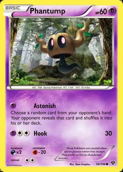 Phantump 54/146 XY Pokemon card