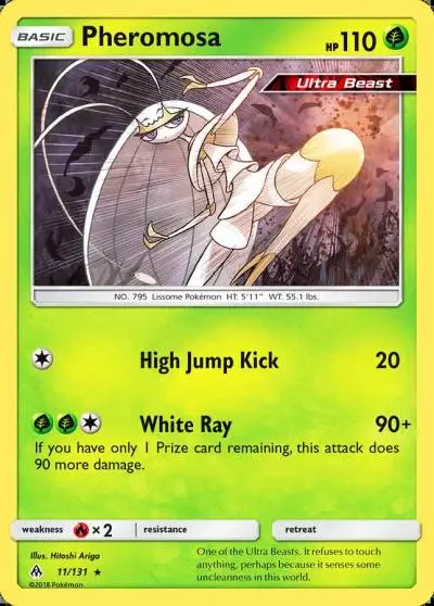 Pheromosa 11/131 Forbidden Light Pokemon card