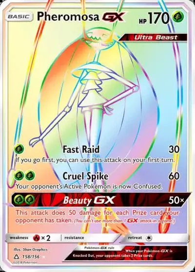 Pheromosa-GX 158/156 Ultra Prism Pokemon card