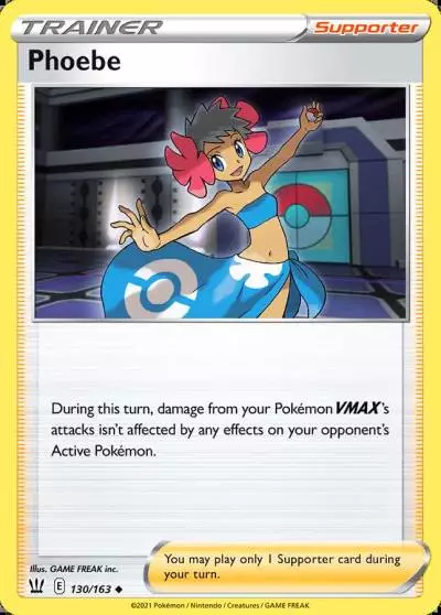 Phoebe 130/163 Battle Styles Pokemon card