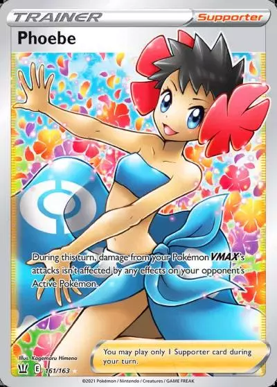 Phoebe 161/163 Battle Styles Pokemon card