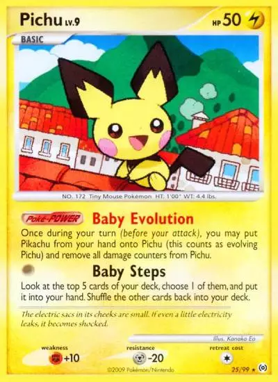 Pichu 25/99 Arceus Pokemon card