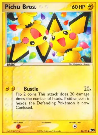 Pichu Bros. 16/17 POP Series 3 Pokemon card