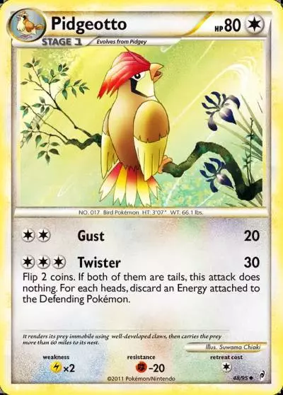 Pidgeotto 48/95 Call of Legends Pokemon card
