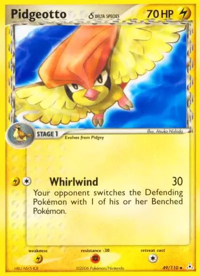 Pidgeotto δ 49/110 Holon Phantoms Pokemon card
