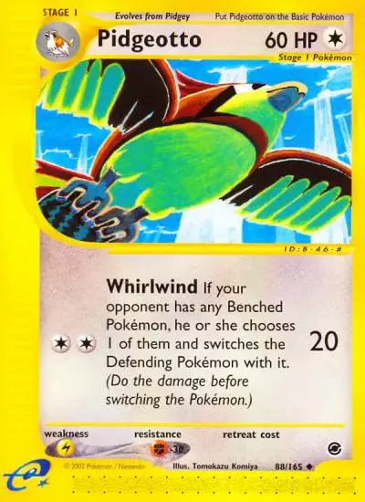 Pidgeotto 88/165 Expedition Base Set Pokemon card