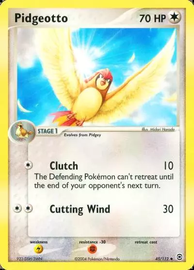 Pidgeotto 45/112 FireRed & LeafGreen Pokemon card