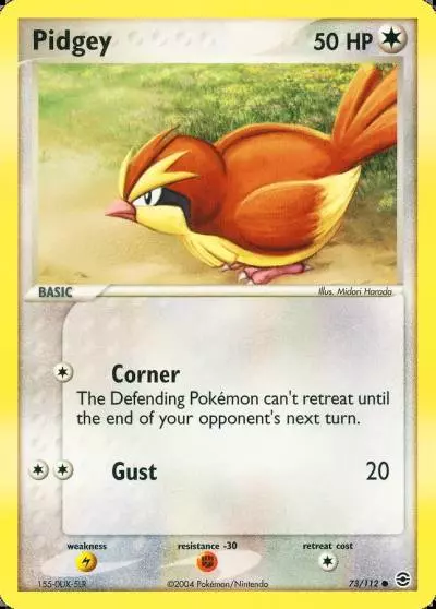 Pidgey 73/112 FireRed & LeafGreen Pokemon card