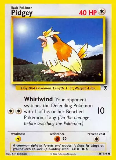 Pidgey 85/110 Legendary Collection Pokemon card
