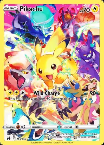 Pikachu 160/159 Crown Zenith Pokemon card