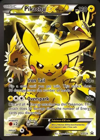 Pikachu-EX XY124/211 XY Black Star Promos Pokemon card