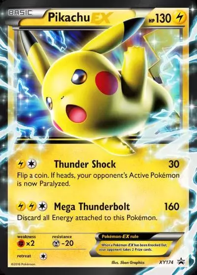 Pikachu-EX XY174/211 XY Black Star Promos Pokemon card