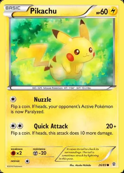 Pikachu 26/83 Generations Pokemon card
