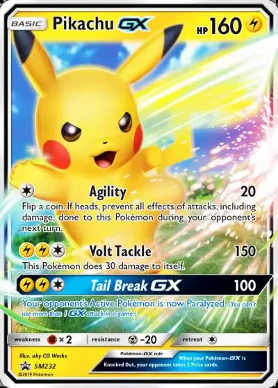 Pikachu-GX SM232/248 SM Black Star Promos Pokemon card