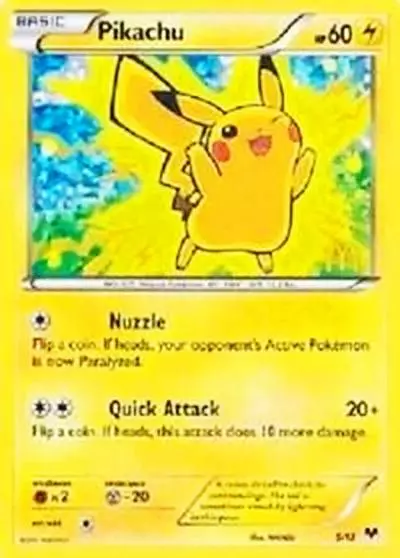 Pikachu 5/12 McDonald's Collection 2014 Pokemon card