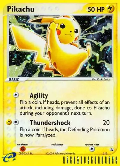Pikachu 12/40 Nintendo Black Star Promos Pokemon card