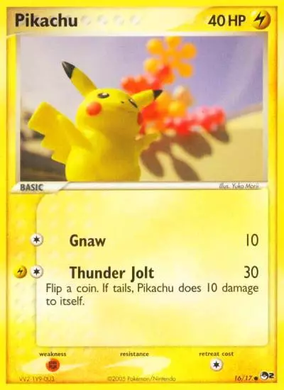 Pikachu 16/17 POP Series 2 Pokemon card