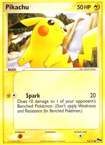 Pikachu 13/17 POP Series 4 Pokemon card