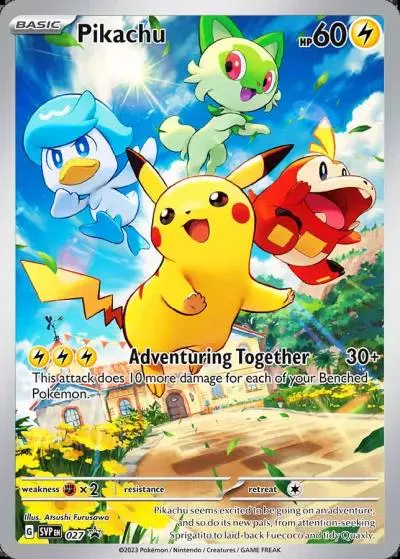 Pikachu 27/165 Scarlet & Violet Black Star Promos Pokemon card