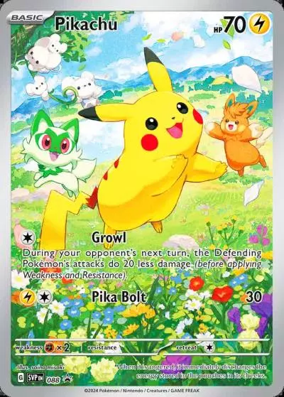 Pikachu 88/165 Scarlet & Violet Black Star Promos Pokemon card