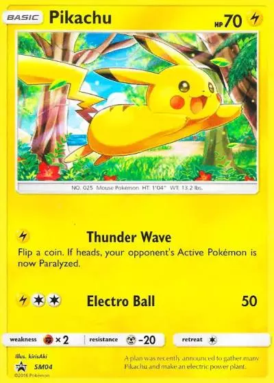 Pikachu SM04/248 SM Black Star Promos Pokemon card