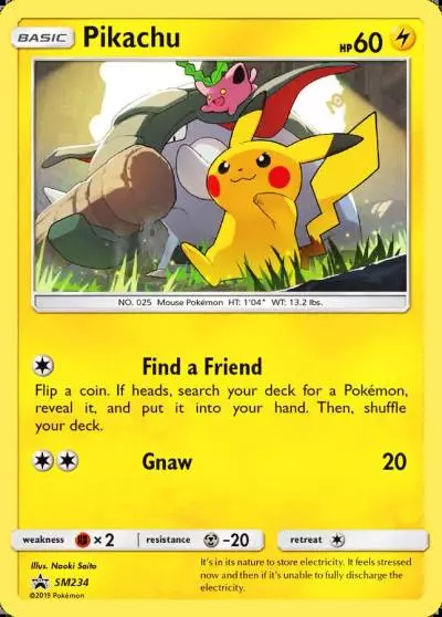 Pikachu SM234/248 SM Black Star Promos Pokemon card