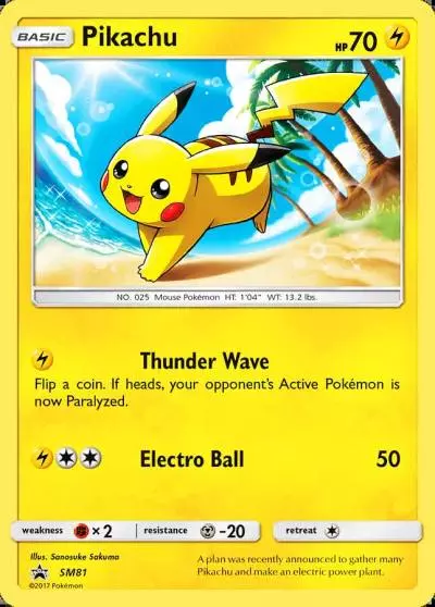 Pikachu SM81/248 SM Black Star Promos Pokemon card
