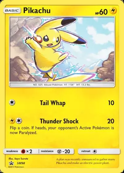 Pikachu SM98/248 SM Black Star Promos Pokemon card