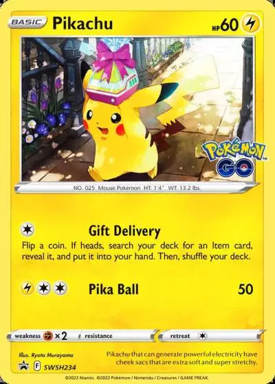 Pikachu SWSH234/307 SWSH Black Star Promos Pokemon card