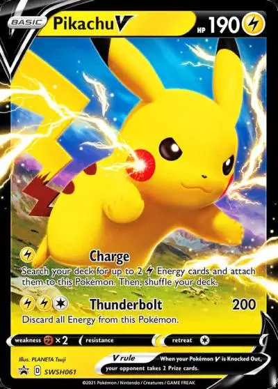 Pikachu V SWSH061/307 SWSH Black Star Promos Pokemon card