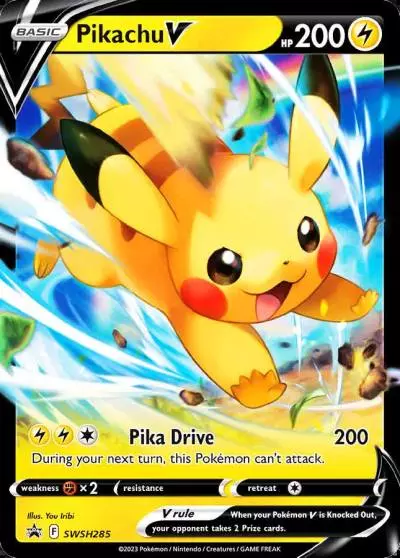 Pikachu V SWSH285/307 SWSH Black Star Promos Pokemon card