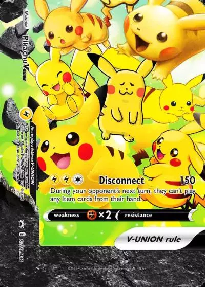 Pikachu V-UNION SWSH141/307 SWSH Black Star Promos Pokemon card