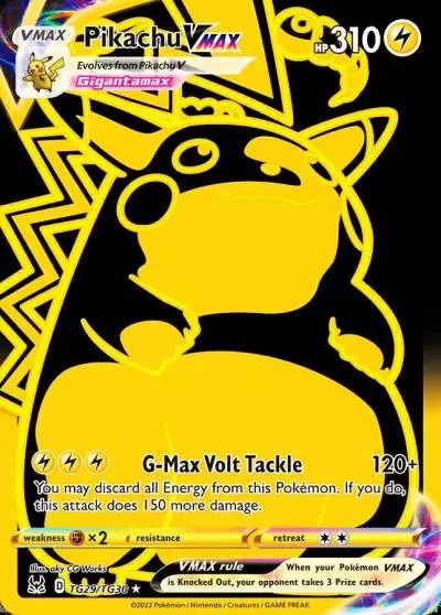 Pikachu VMAX TG29/30 Lost Origin Trainer Gallery Pokemon card