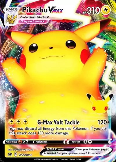 Pikachu VMAX SWSH062/307 SWSH Black Star Promos Pokemon card