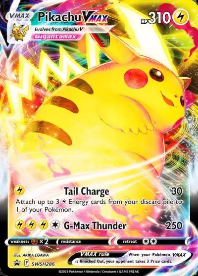 Pikachu VMAX SWSH286/307 SWSH Black Star Promos Pokemon card