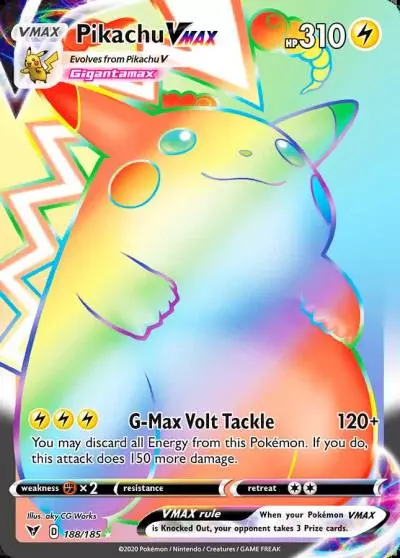 Pikachu VMAX 188/185 Vivid Voltage Pokemon card
