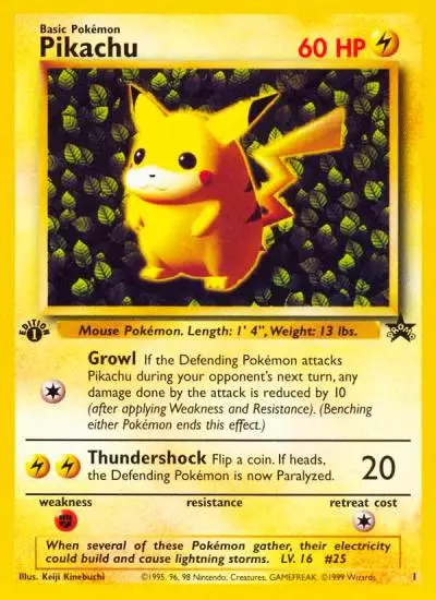 Pikachu 1/53 Wizards Black Star Promos Pokemon card