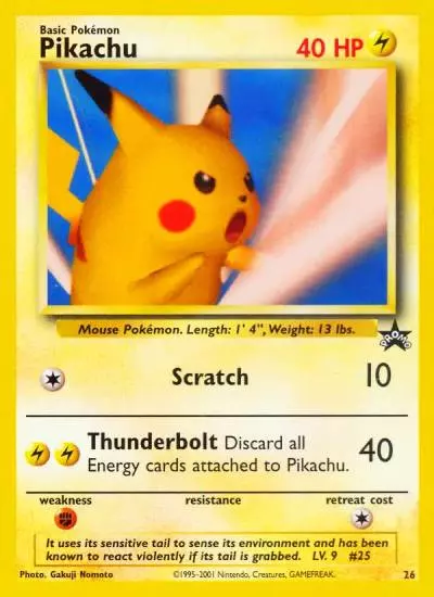 Pikachu 26/53 Wizards Black Star Promos Pokemon card