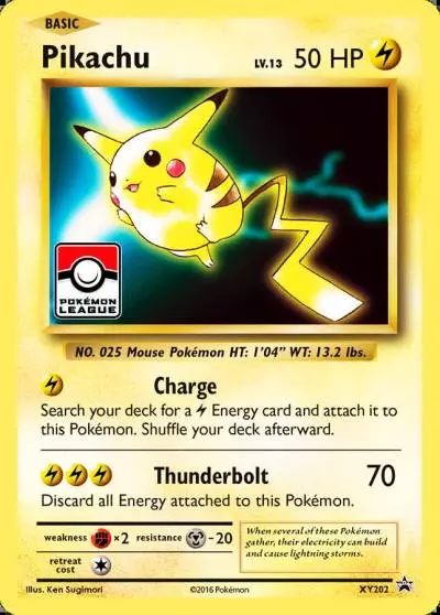 Pikachu XY202/211 XY Black Star Promos Pokemon card