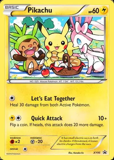 Pikachu XY95/211 XY Black Star Promos Pokemon card